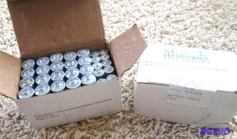lot 62 image: 2 OSEL super power osel AA and AAA battery va...