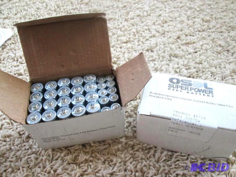 lot 63 image: 2 OSEL super power osel AA and AAA battery va...