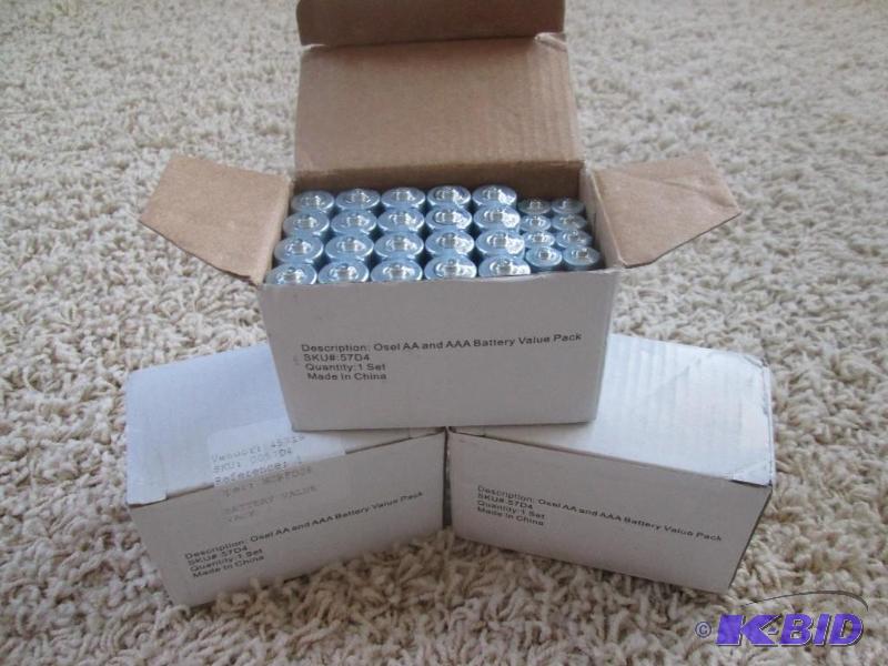 lot 65 image: 3 OSEL super power osel AA and AAA battery va...