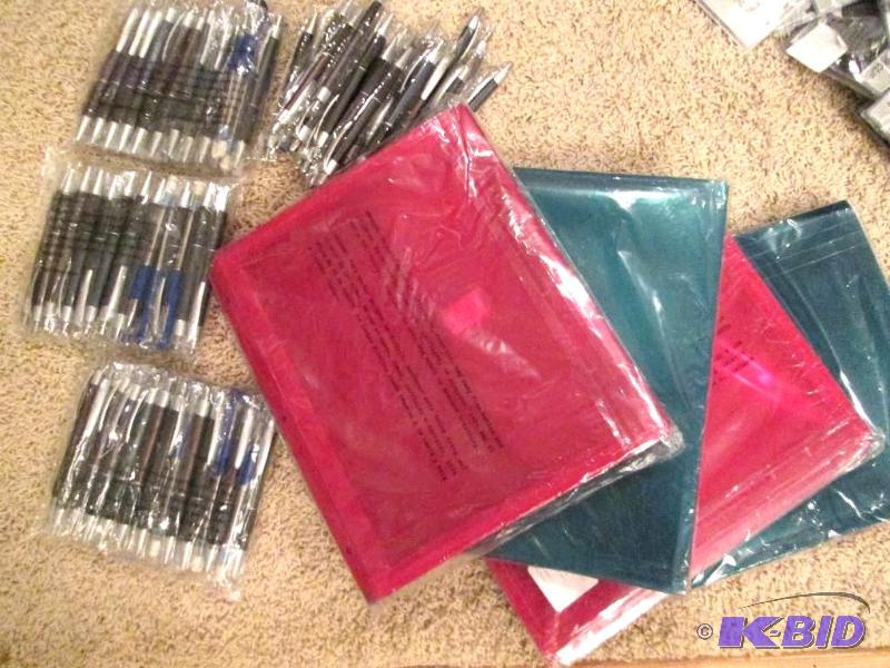 lot 79 image: 4 packs of 25 pack of pens, rubber grip, smoo...