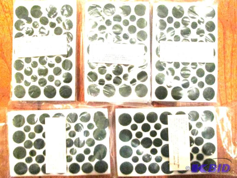 lot 83 image: Lot of 5 - 414 piece pack of self adhesive fe...