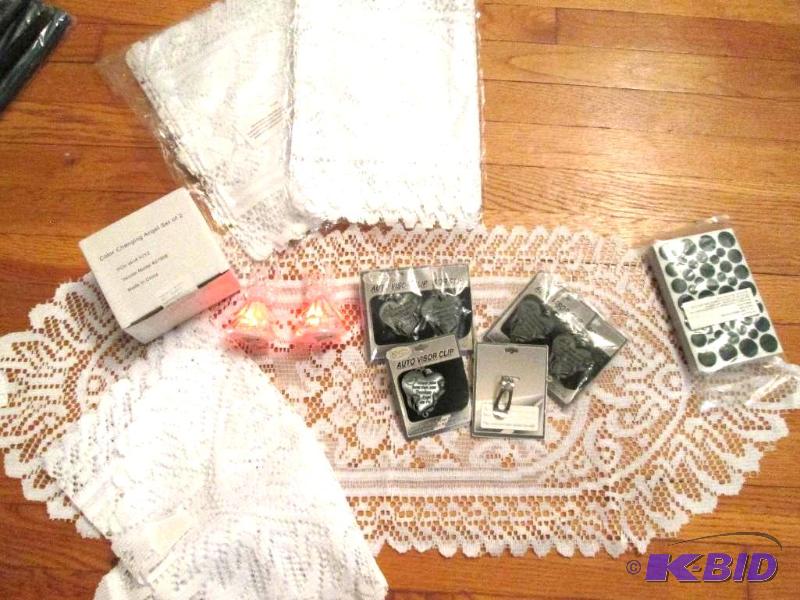 lot 90 image: Lot of 3 three packs of crocheted dresser or ...