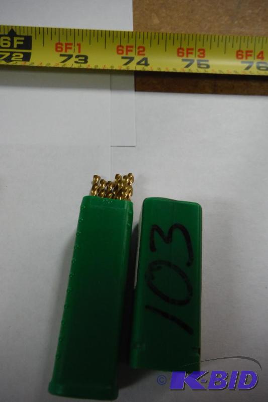 Precision Twist QC21G High Speed Steel Jobber Drill Bit, TiN Coated, Round Shank, Parabolic Flute, 135 Degree Point Angle