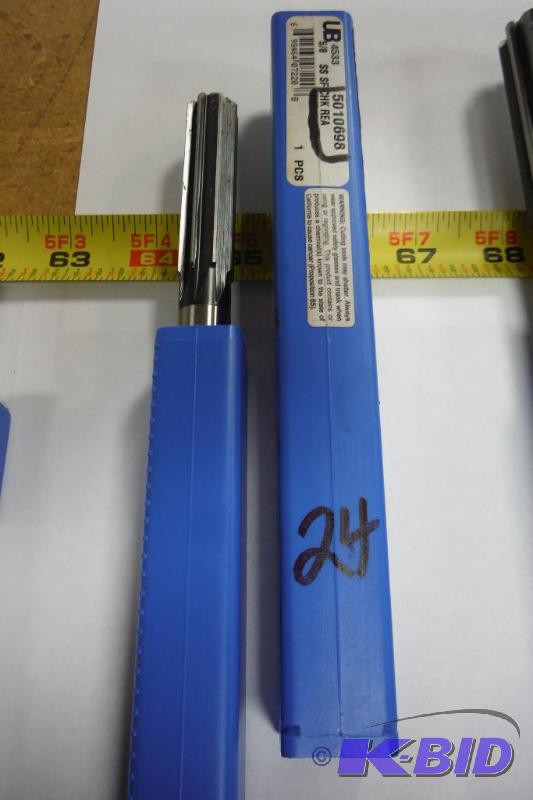 Union Butterfield 5010698 OAL 9 x Diameter 0.5620 HSS Straight Flute and Straight Shank Reamer,