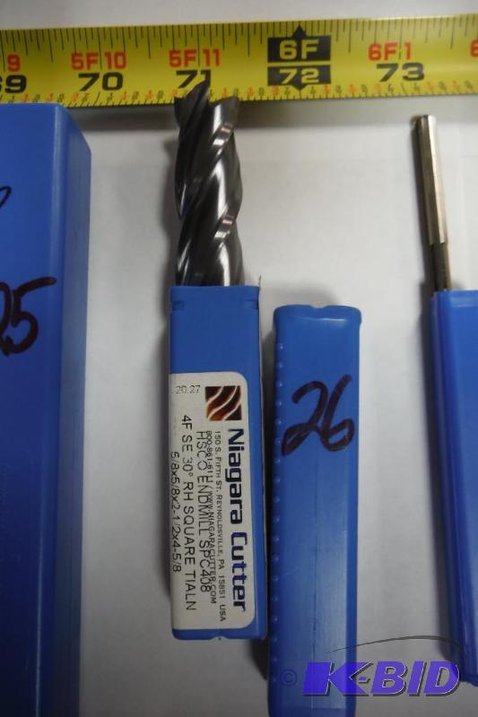 Niagara Cutter SPC408 Cobalt Steel Square Nose End Mills,