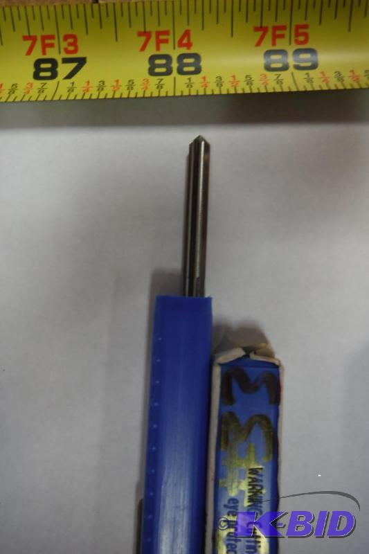 Union Butterfield 5010459 OAL 4-12 x Diameter 0.1700 HSS Straight Flute and Straight Shank Reamer, Right Hand