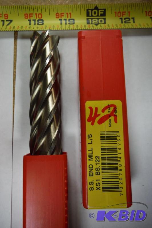 Dormer C292 High Speed Steel (HSS) Square Nose End Mills, Inch, Long Length, Threaded Shank, Gold Oxide Finish, Finishing Cut, Non-Center Cutting, 30 Degree Helix,