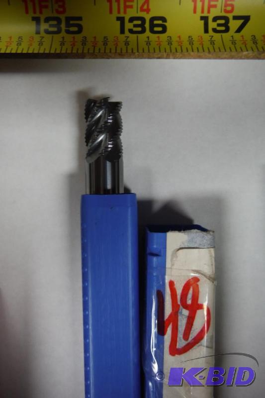 Niagara Cutter SR545 Carbide Square Nose End Mills, Inch, Right Hand, Round Shank, TiCN Finish, Roughing Cut
