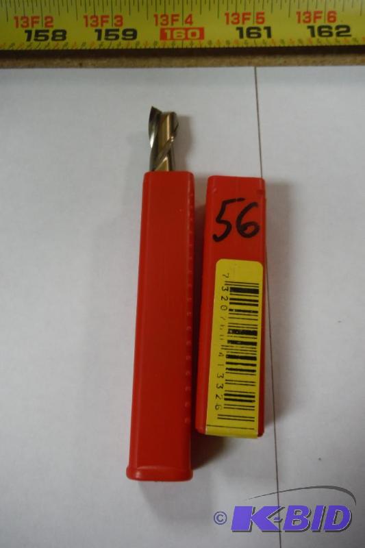 Dormer C192 Cobalt Steel Square Nose End Mills, Inch, Stub Length, Threaded Shank, Gold Oxide Finish, 30 Degree Helix,