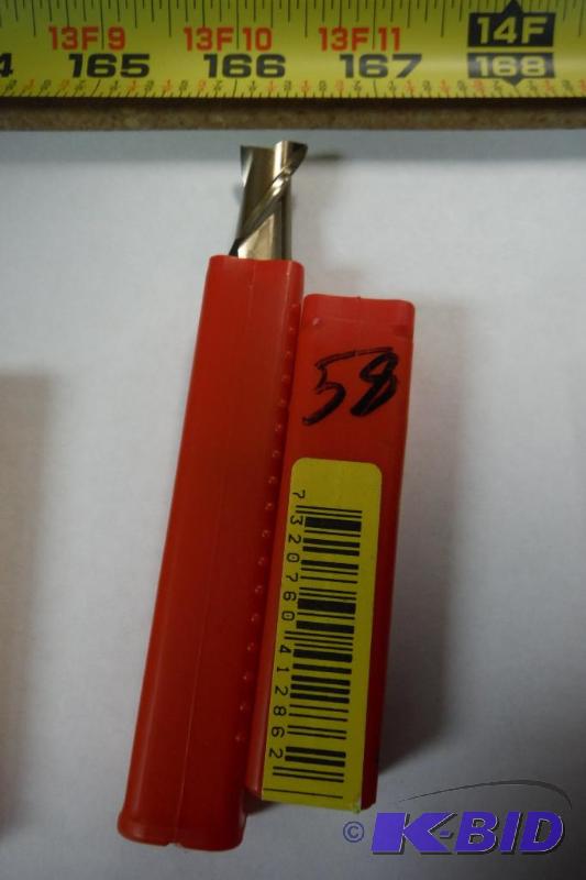 Dormer C191 Cobalt Steel Square Nose End Mills, Inch, Stub Length, Threaded Shank, Gold Oxide Finish, 30 Degree Helix,