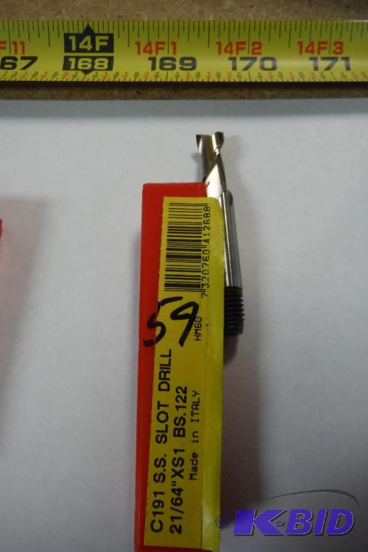 Dormer C191 Cobalt Steel Square Nose End Mills, Inch, Stub Length, Threaded Shank, Gold Oxide Finish, 30 Degree Helix,