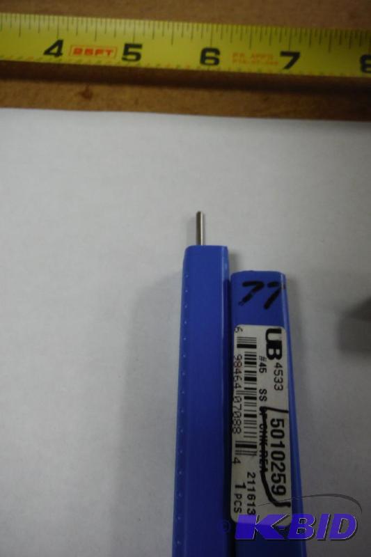 Union Butterfield 4533 High-Speed Steel Chucking Reamer, Straight Flute, Round Shank, Uncoated