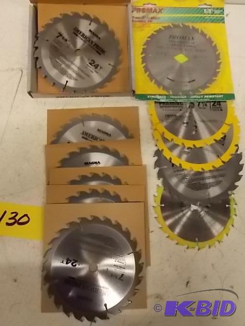 (11) Asstd 7 14&quot Saw Blades...