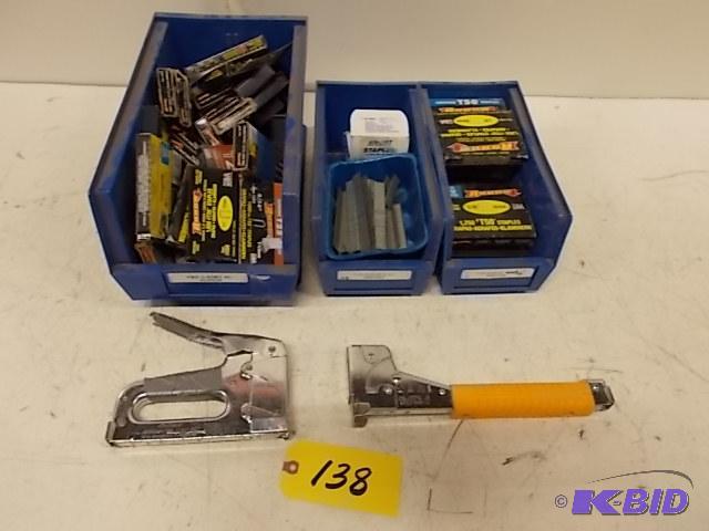 (2) Staplers &amp Asstd Staples...