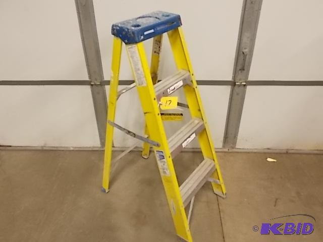 Werner 4 Fiberglass Step Ladder, 250 lb. Cap...