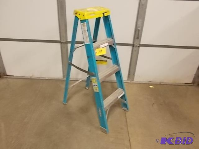 Werner 4 Fiberglass Step Ladder, 250 lb. Cap...