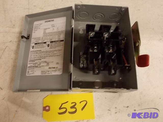 30 Amp Disconnect...