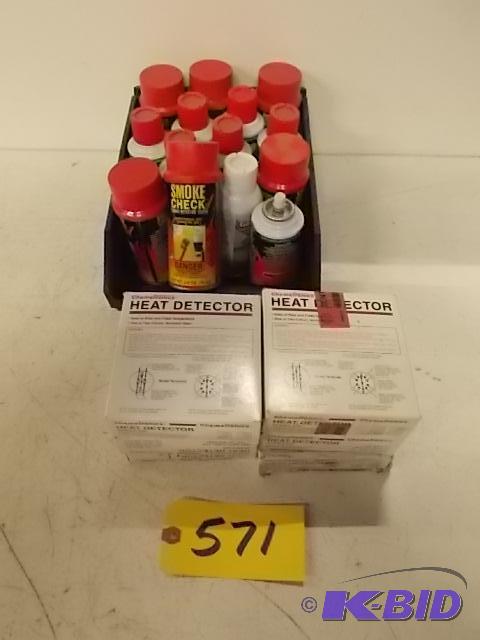 (6) Heat Detectors, (12) Smoke Check, &amp S...