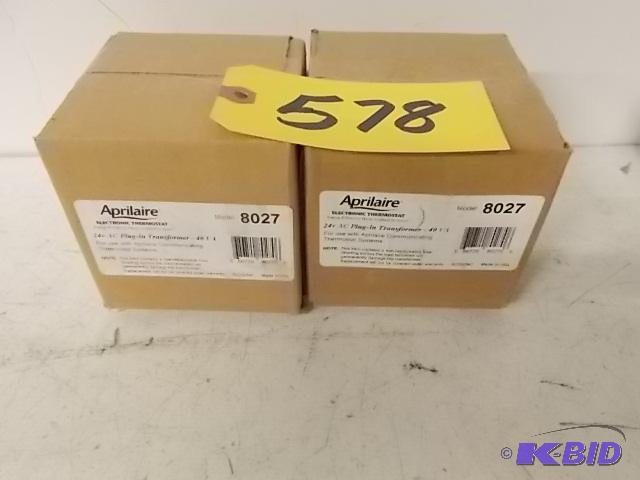 (2) Aprilaire 8027 Electronic Thermostats...