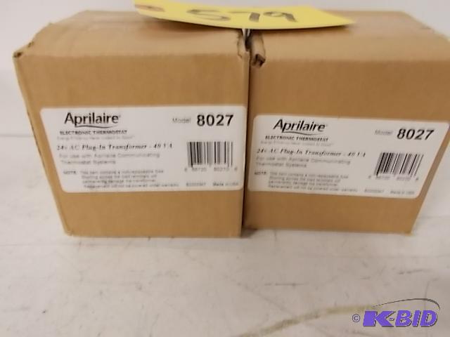 (2) Aprilaire 8027 Electronic Thermostats...