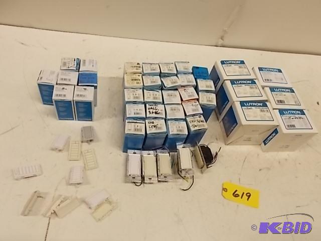 Asstd Lutron Homeworks Switches, Keypads, &a...