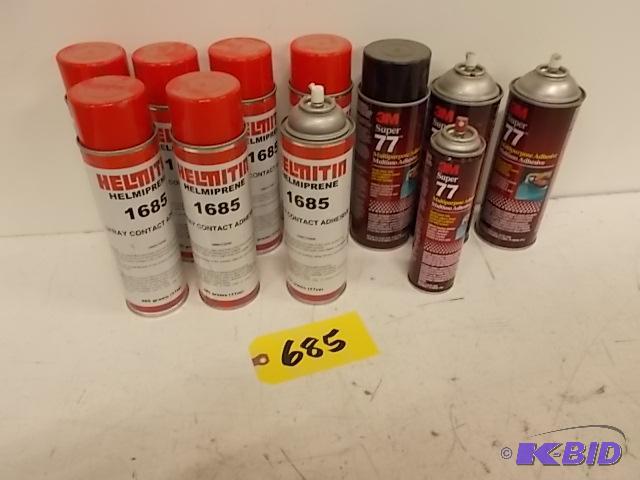 Asstd Spray Adhesives (4) Appear New...