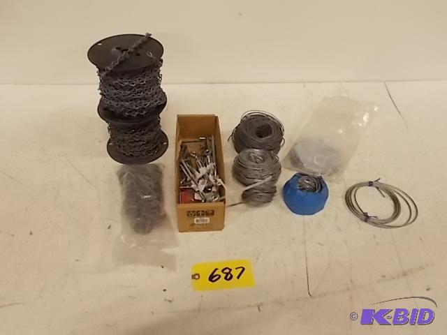 Asstd Chain, Wire, &amp Supplies...