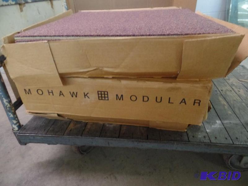 lot 34 image: 3 Boxes of Mohawk Modular Carpet Tiles