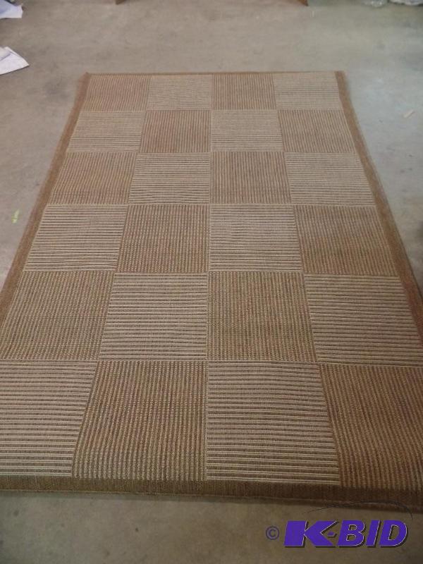 lot 44 image: Parquet Beige Area Rug 5ft. x 7ft. 3in.