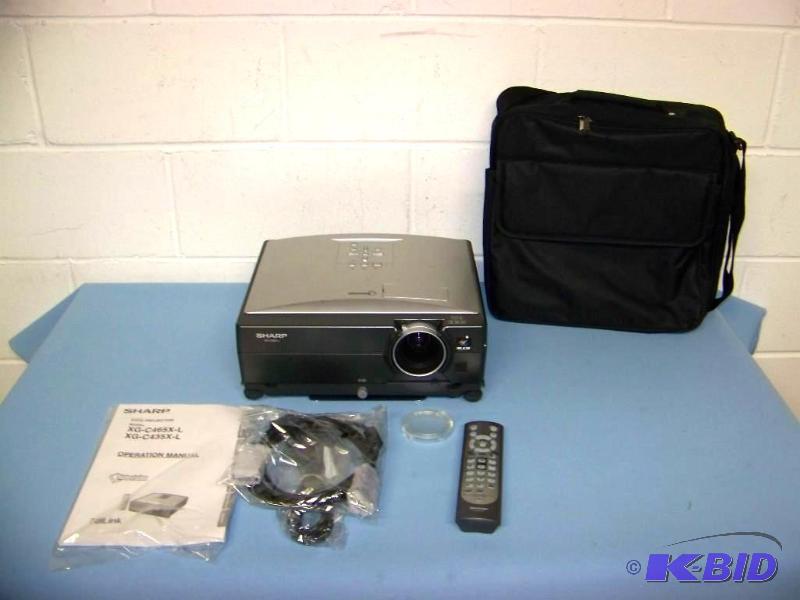 lot 16 image: Sharp, XG-C435X-L, LCD Projector with Remote Control and Travel Bag