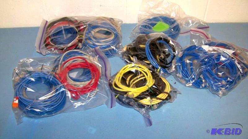 lot 46 image: Lot of Approximately 40 Network  LAN  Cat5 Cables