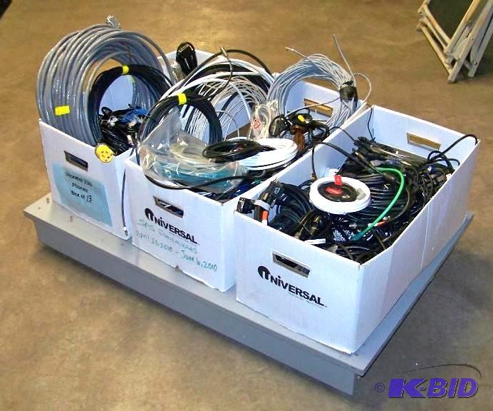 lot 76 image: (3 boxes) Miscellaneous Cables and Wire