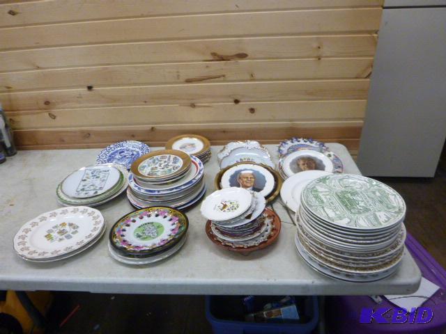 lot 120 image: Large Lot of Collectible Plates...