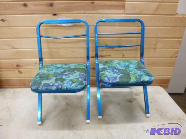 lot 126 image: Two Childs Folding Chairs...