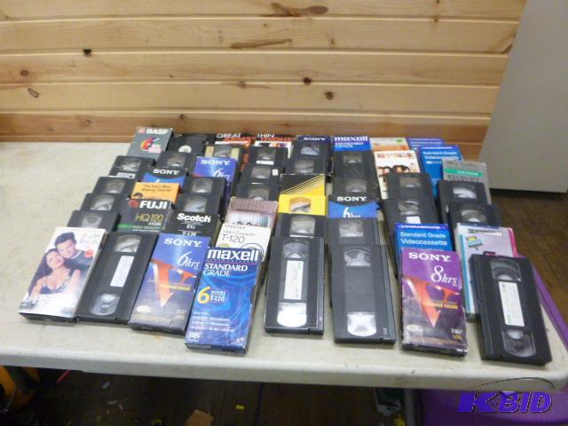 lot 128 image: Lot of Miscellaneous VHS Movies and VHS Tapes...