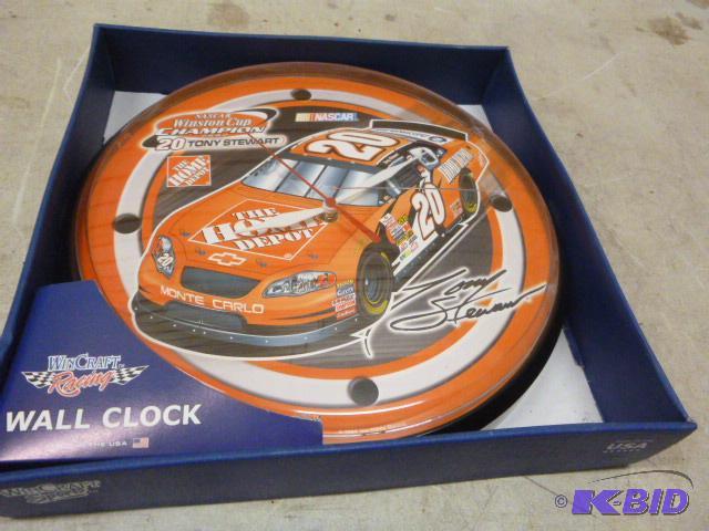 lot 129 image: Win Craft Sports Tony Steward #2 Clock Crack ...