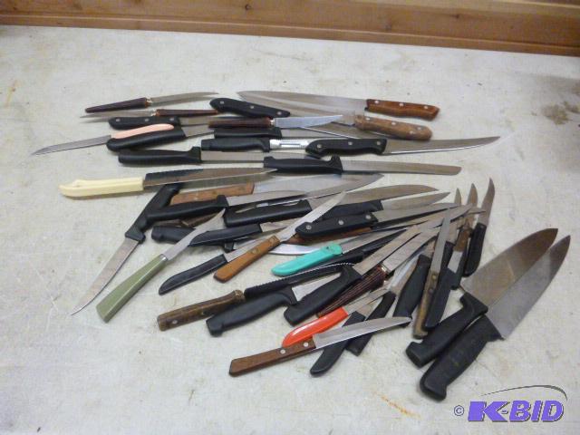 lot 161 image: Lot of Various Kitchen Knives...