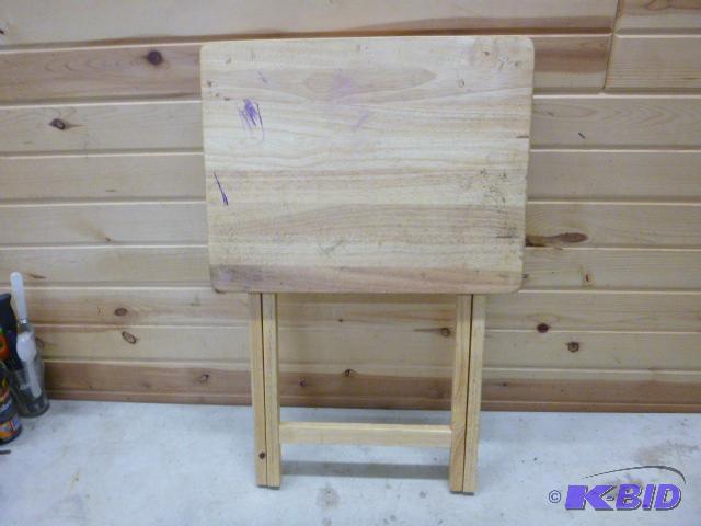 lot 164 image: Wood TV Tray...