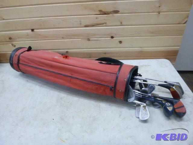 lot 203 image: Miscellaneous Golf Clubs with Bag...