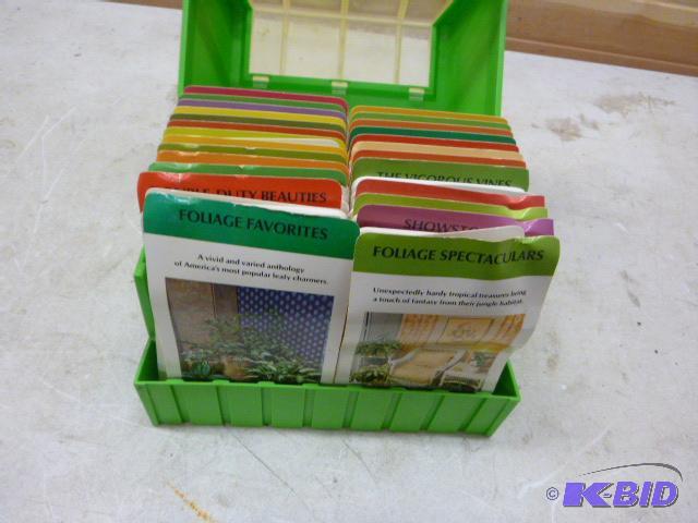 lot 218 image: File of Plant Cards...