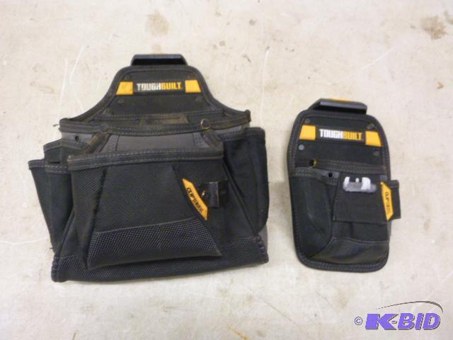 lot 52 image: Two Toughbuilt Clip-On Tool Pouches...