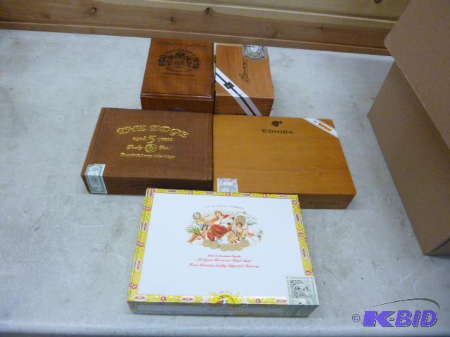 lot 82 image: Five Cigar Boxes...