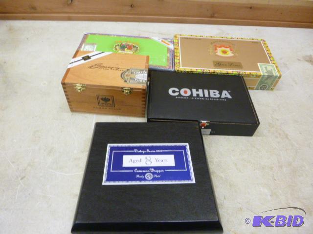 lot 84 image: Five Cigar Boxes...