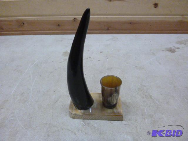 lot 97 image: Horn and Votive Cup ...