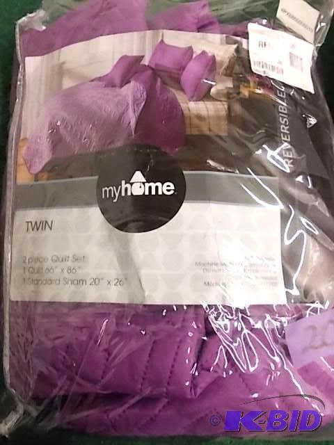 My Home Twin Quilt Set Quilt and Sham...