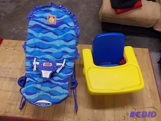 lot 11 image: Bouncy Chair and Booster Seat ...