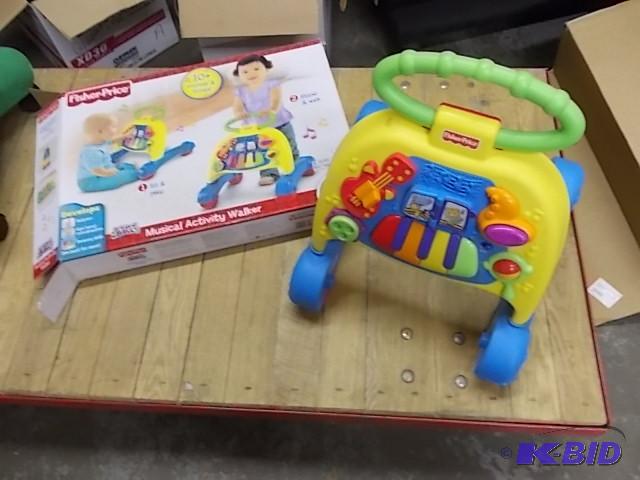 lot 28 image: Fisher Price Musical Activity Walker ...
