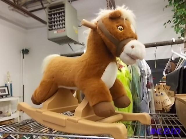 lot 5 image: Stuffed Rocking Horse...