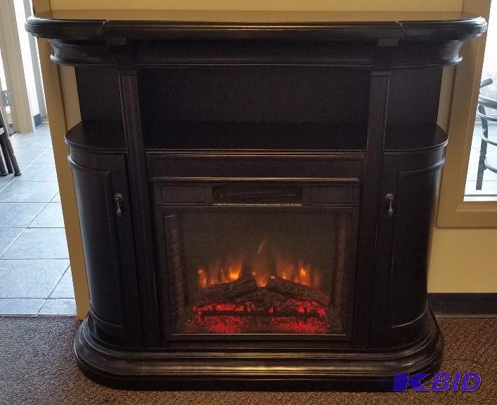 McLeland Design Espresso Media Center welectric Heater Fireplace.  New out of Box.  Assembled