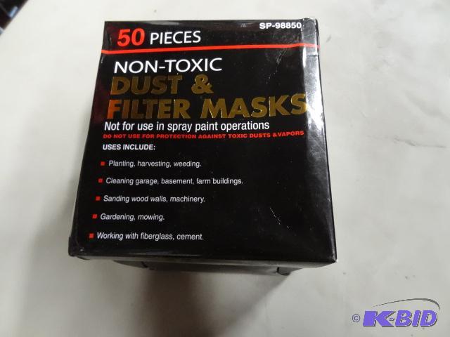 New box of Qty 50 dust and filter masks uses ...